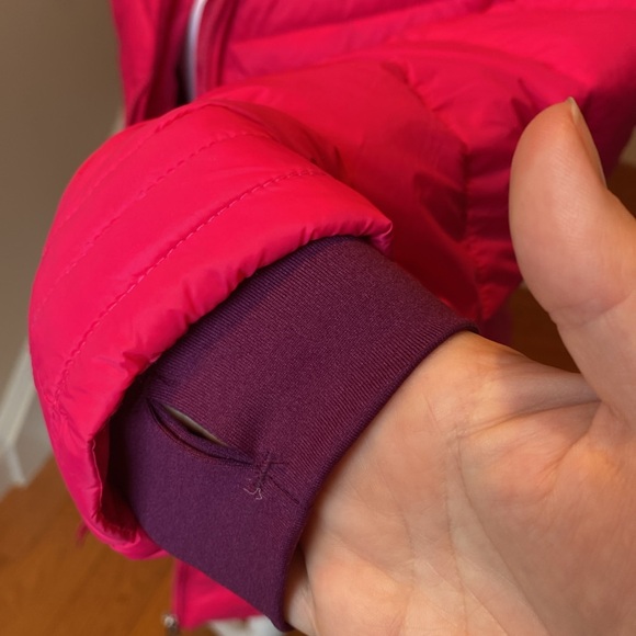 Spyder Hot Pink Purple Lined Girls Puffer Long Synthetic Down Jacket Lg 14/16 - Picture 12 of 15